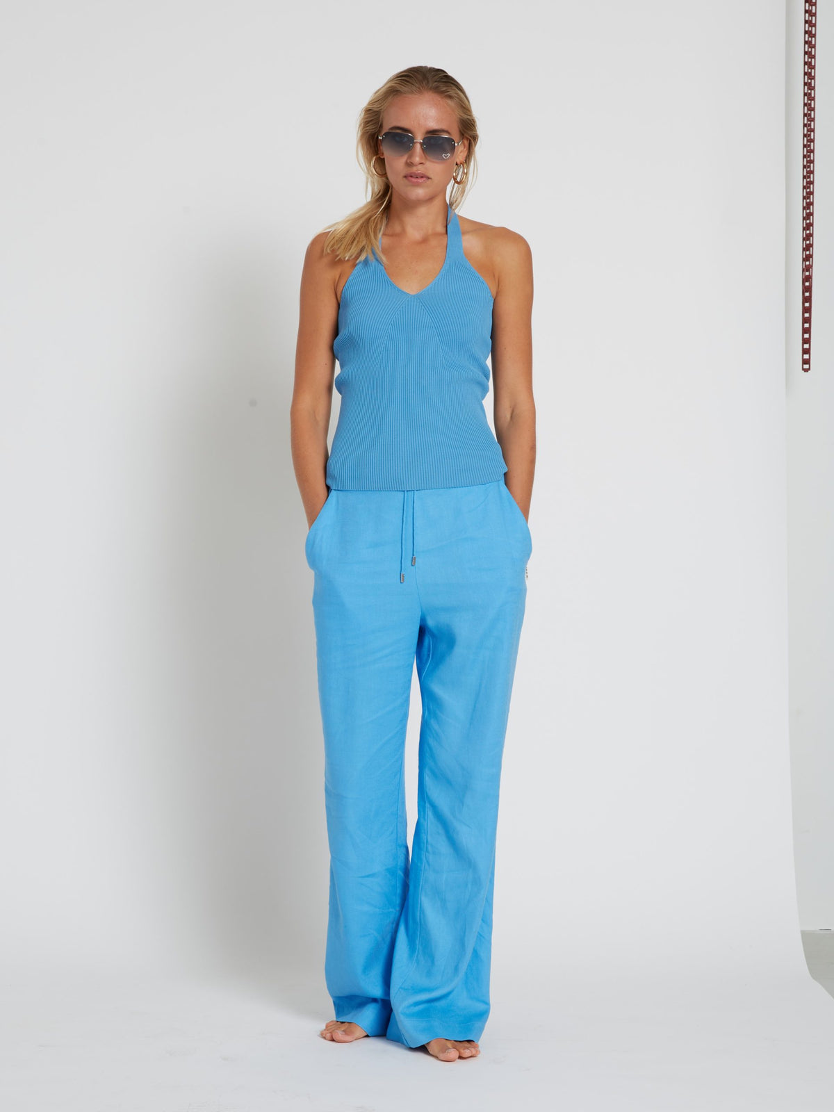 Oxalis Madia pants Azure Blue