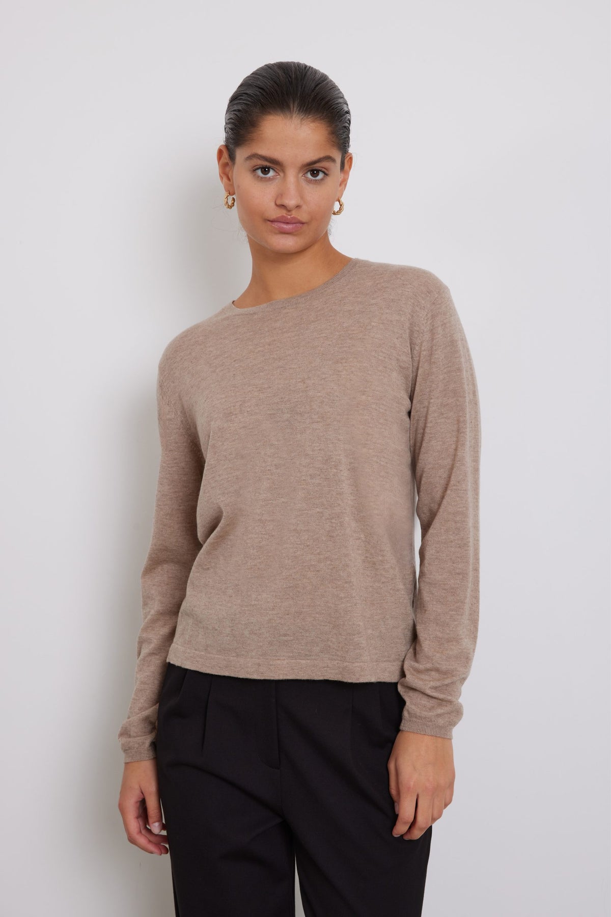 CashwoolBBRound Neck knit